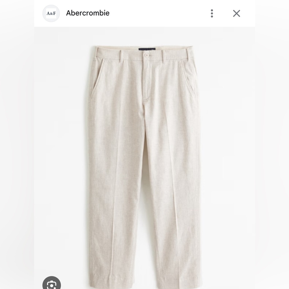 Men’s linen blend loose fit pants